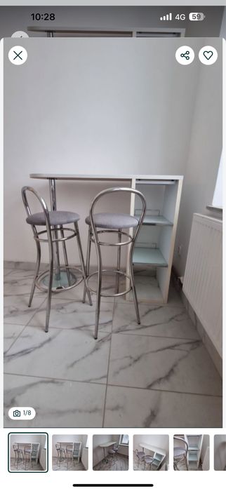 Set masa si 4 scaune pentru bar