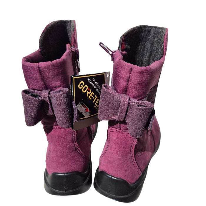 Cizme noi Ecco nr. 30, piele, Gore-Tex, impermeabile, roz