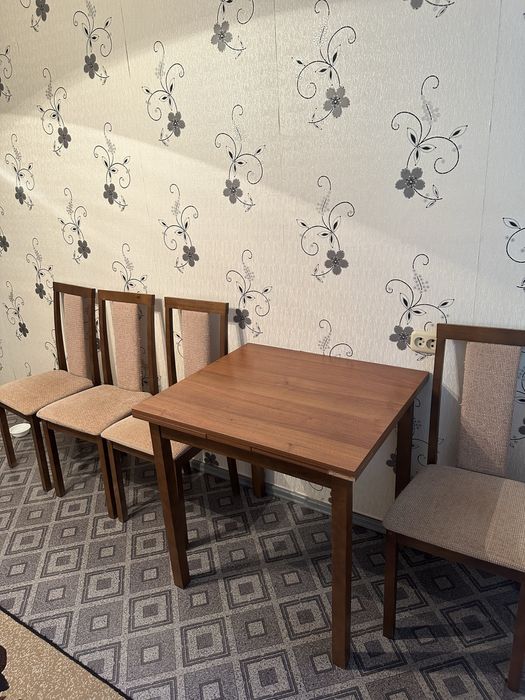 Стол раскладной и стулья