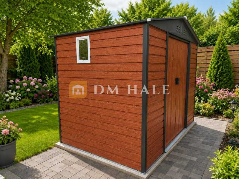Барака за инструменти градинска SOLE TERRA WALNUT 185х281 см ВИСОКА 220 см -349 EUR