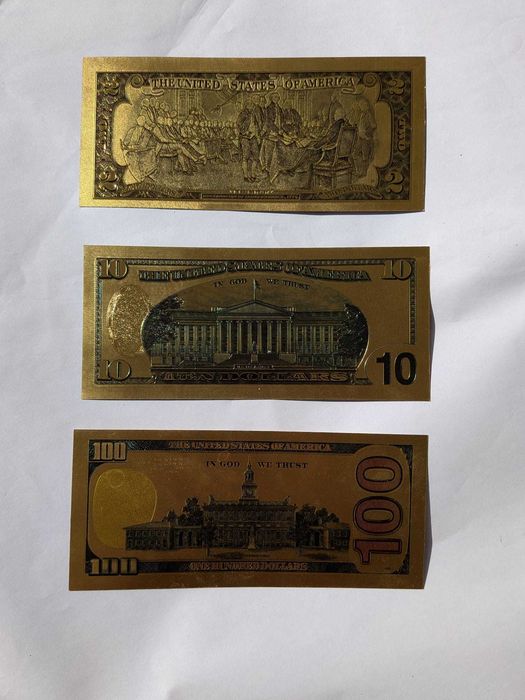 Bancnota, bancnote, dolari, euro, aurii,