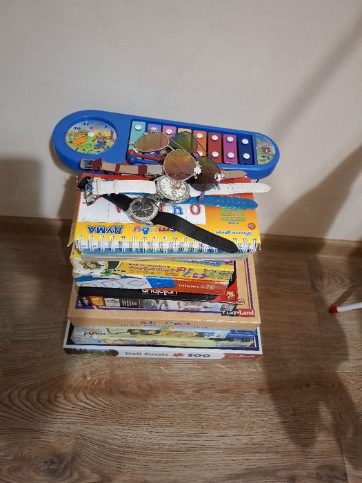 Пъзели, образователни игри, детски слънчеви очила, ксилофон