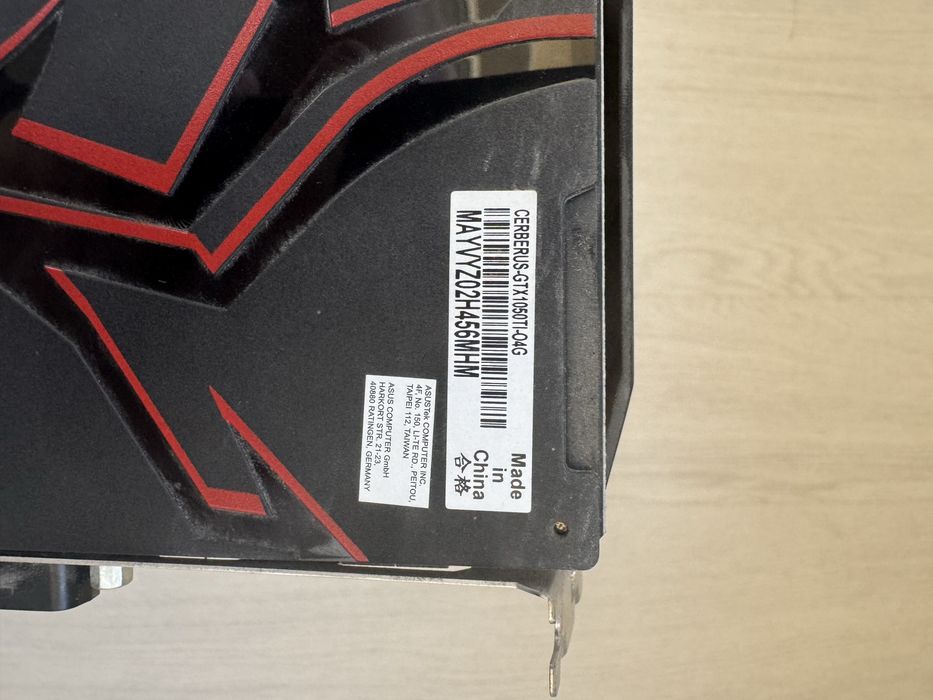 GTX 1050 TI asus