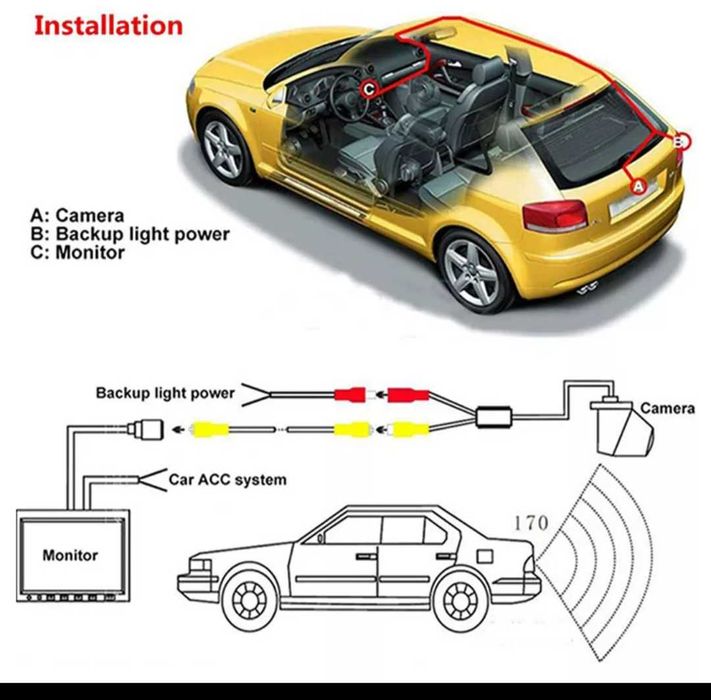 Камера за заден ход за Subaru Legacy Forester Impreza Outback