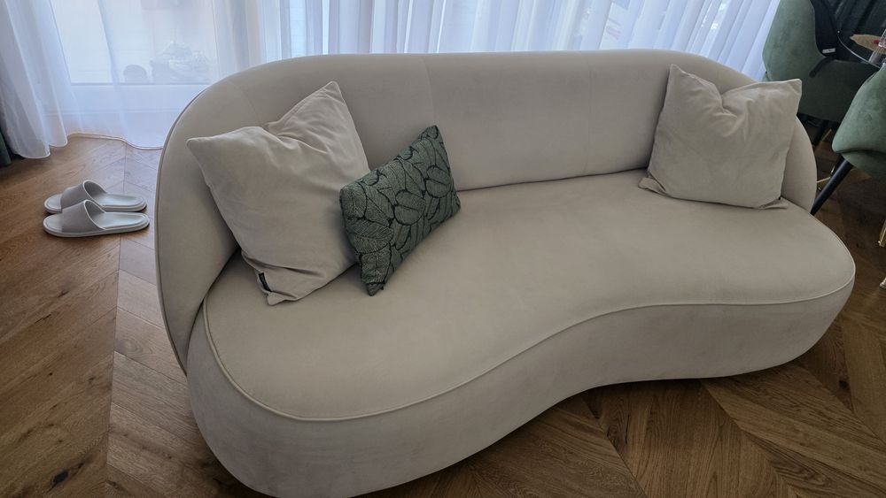 Canapea Divani & Sofa din catifea bej