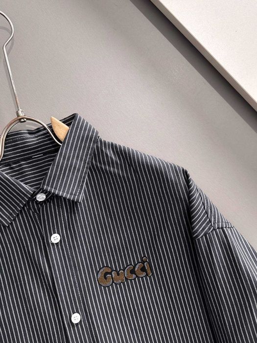 Gucci Striped Shirt, cămașă versatilă cu mână lungă