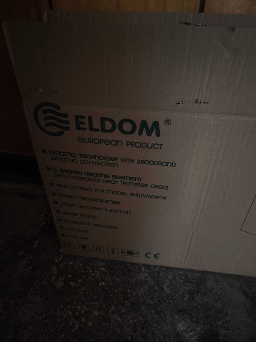 Стенен конвектор Елдом 2.5квт.с wi-fi