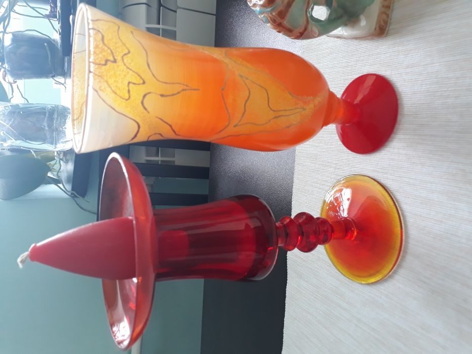 Декорации - свещник, кана, вази, купи, пепелник-статуетка