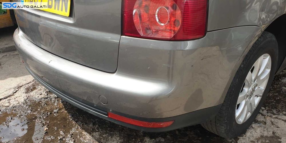 Capac Ornament Plastic Cui Carlig Remorcare Tractare de pe Bara Spate Volkswagen Touran 1T2 Facelift 2007 - 2010