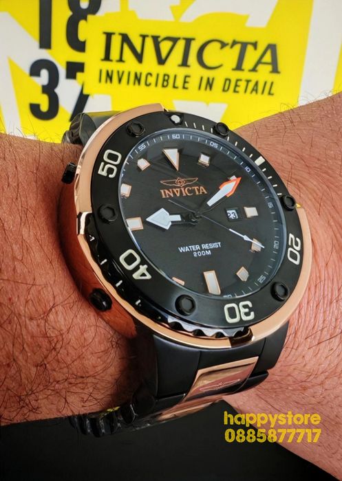 INVICTA Black Rose 49 mm, Инвикта нов ръчен часовник