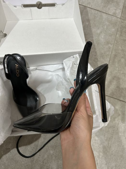 Черни прозрачни токчета на Aldo