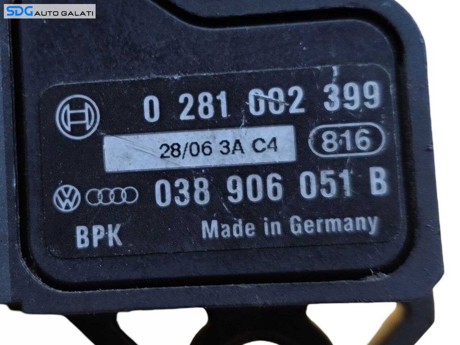 Senzor Presiune MAP Volkswagen Passat B6 1.9 2.0 TDI 2005 - 2010 Cod 038906051B 0281002399 [N4893]