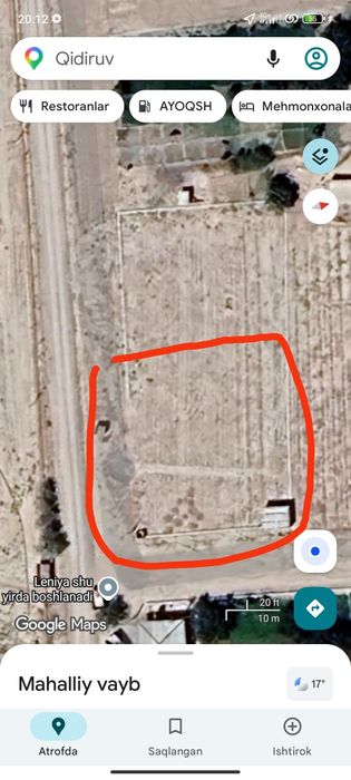 Qashqadaryo viloyati kukdala tumanida yer sotiladi