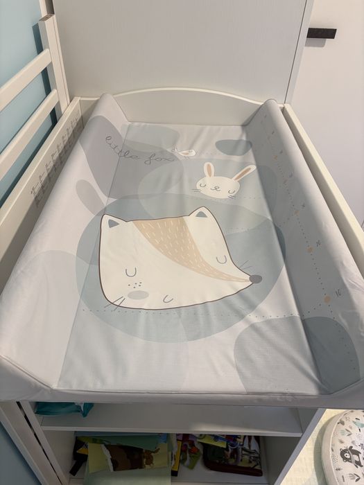 Saltea infasat cu intaritura KikkaBoo 80 x 50cm Little Fox