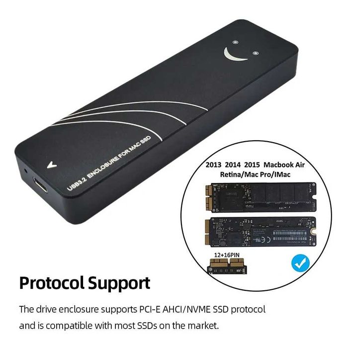 Корпус SSD USB-C для MacBook Air и Pro (2013-17)