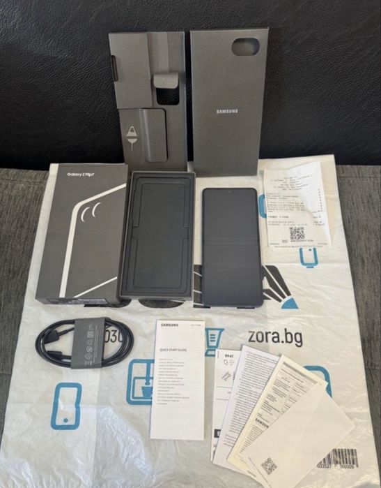 ***КАТО НОВ 512GB Samsung Z Flip 7 Зора Гаранция 2027г. Blue / Син