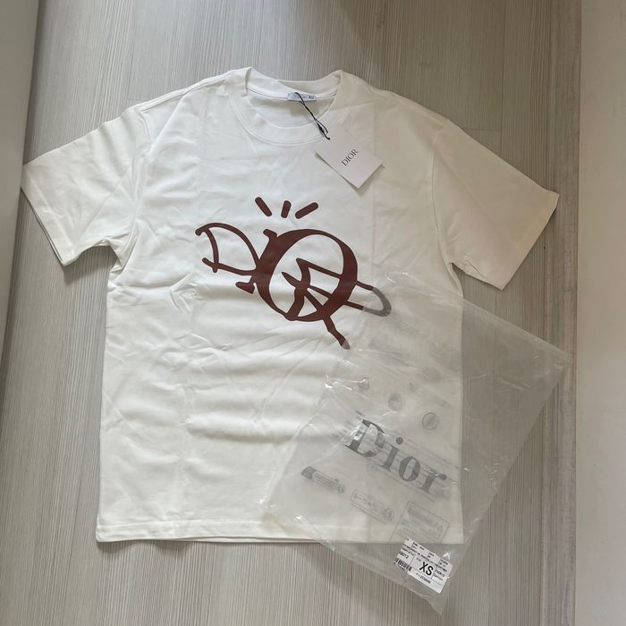 Tricou Alb Dior - S
