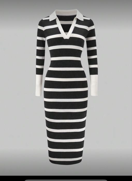 Дамска плетена рокля