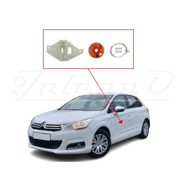 Рем. комплект за предна ел. машинка за стъкло за CITROEN C4 MK2 + DS4