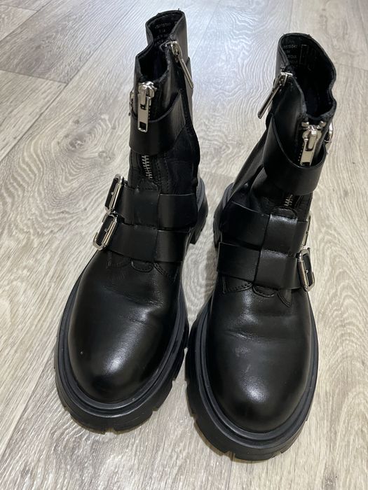 Боти естествена кожа Zara
