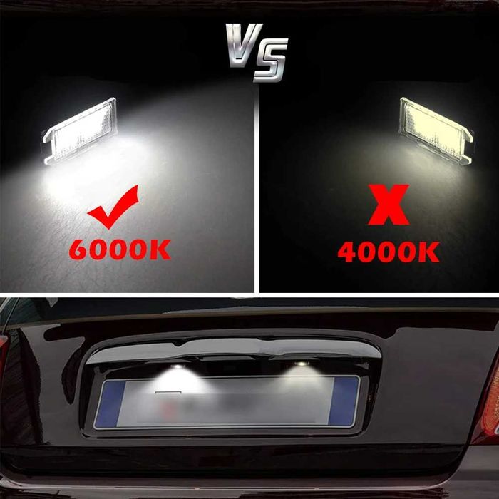 LED плафони заден регистрационен номер Jeep Cheroke Compass Dodge Fiat