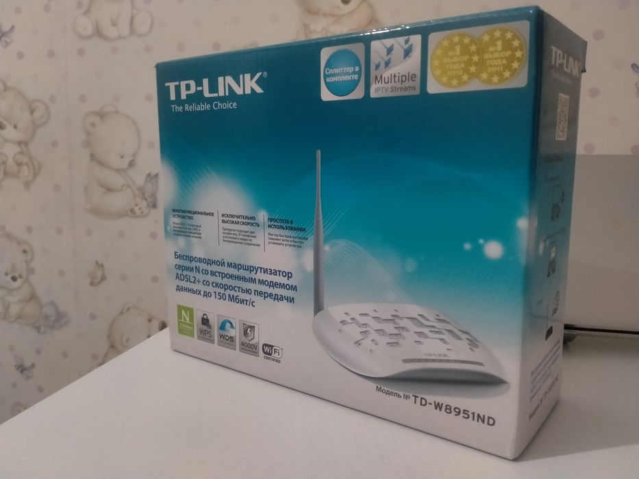 TP-Link TD-W8951ND ADSL Wi-Fi модем-роутер | Рабочий
