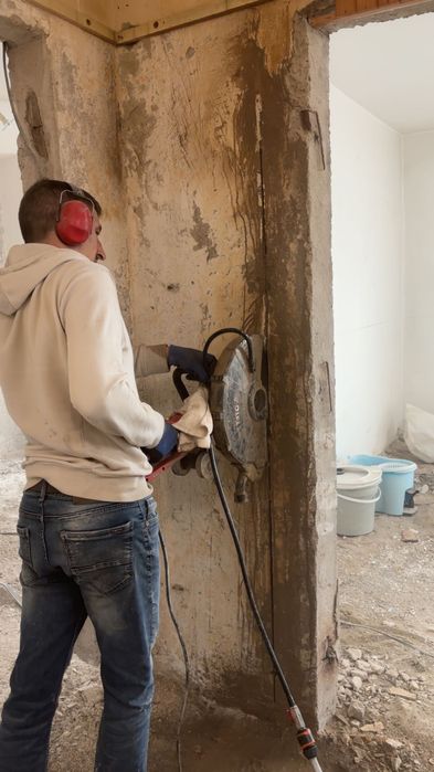 Taiere placi de beton/pereti