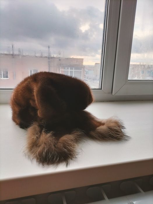 Женская норковая шапка