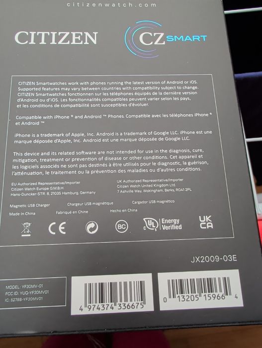Ceas Citizen CZ Smart Hybrid (model JX2009-03E) – ca nou