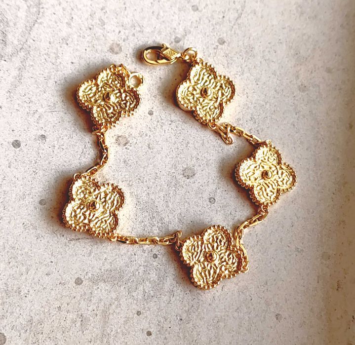 Дамска гривна с 5 златни детелини, Van Cleef & Arpels VCA