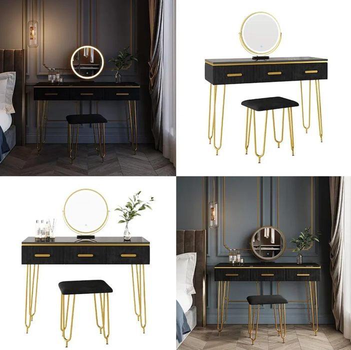 Дамска тоалетка MDF с LED осветление 5467