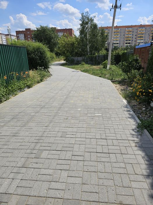 Укладка брусчатки.