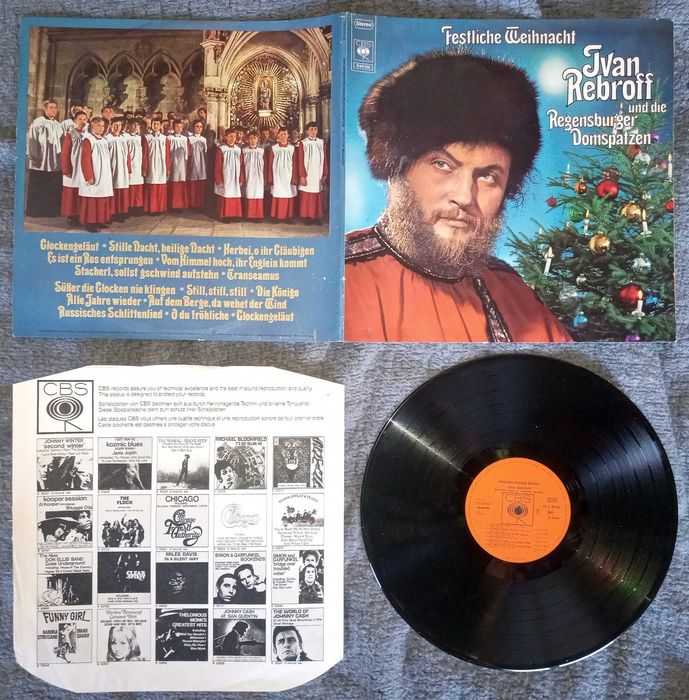 Грамофонна плоча Ivan Rebroff "Festliche Weihnacht". CBS,1970 Германия