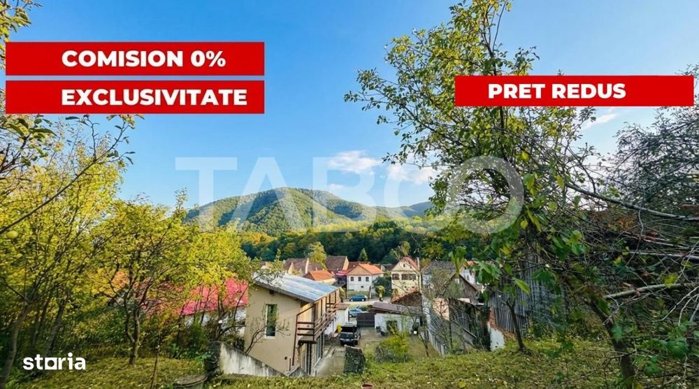 Casa individuala din 2 corpuri COMISION 0% curte 900mp in Cisnadioara