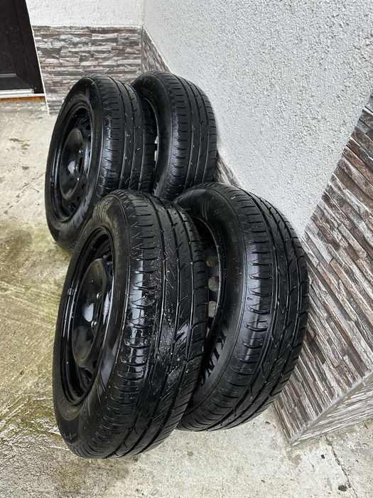Jante 4x100 Dacia Logan 185/65 r15 cauciucuri vara 2024 Renault/Opel