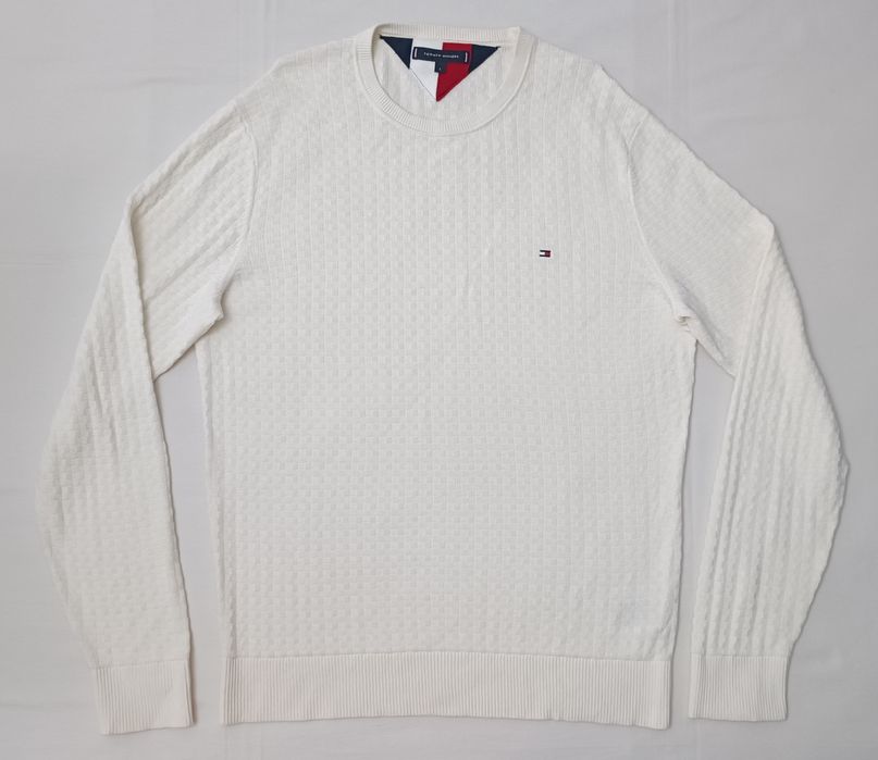 Tommy Hilfiger Pullover оригинален пуловер L памучен пуловер