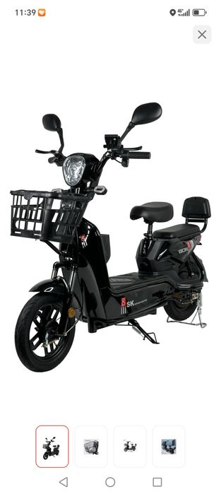 Продам электровелосипед СЯНЧУ SK8 8 черный
