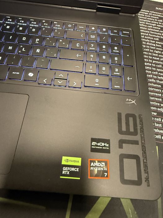 Laptop gaming HP OMEN 16 Ryzen AI 7 RTX 5060 32GB RAM ddr 5 1TB SSD 2.5K