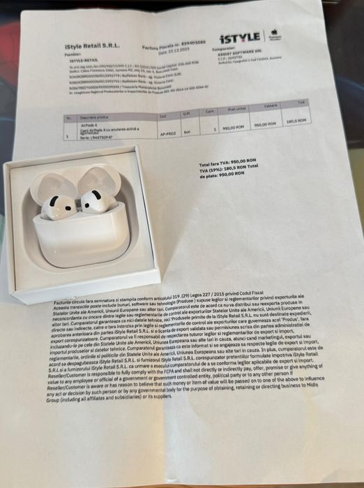 Airpods 4 cu Anc 2024