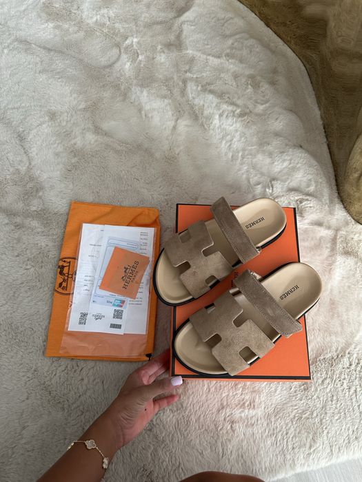 Papuci hermes piele naturala chypre