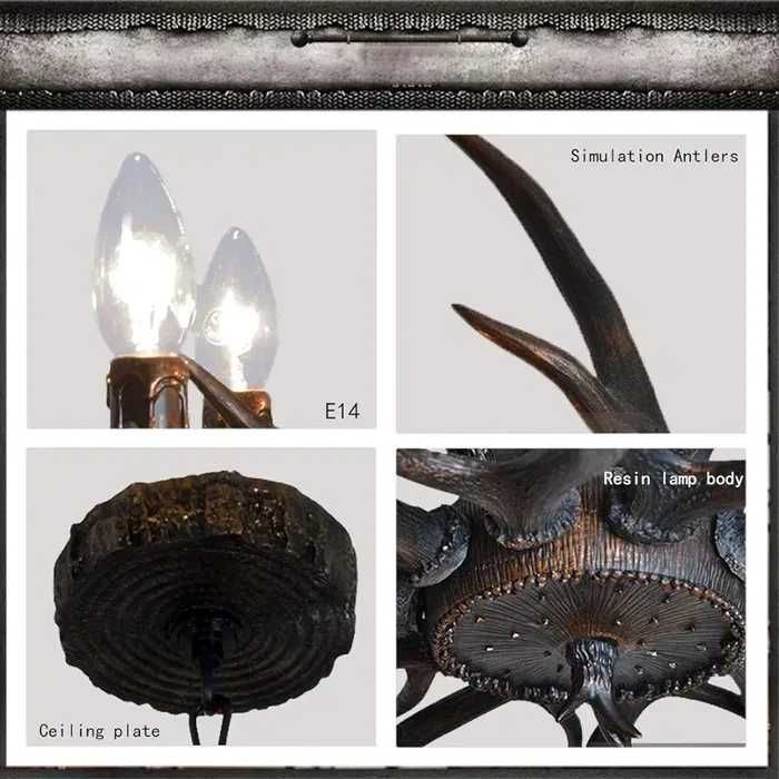 Полилей за ловци еленски рога ретро винтидж светъл модел наличен