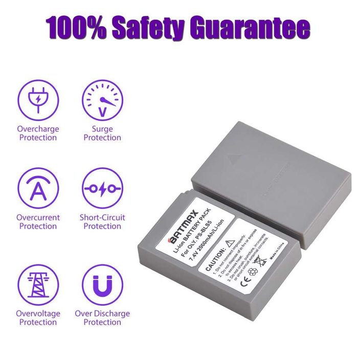 Батерия BLS-5 / BLS-50 за Olympus