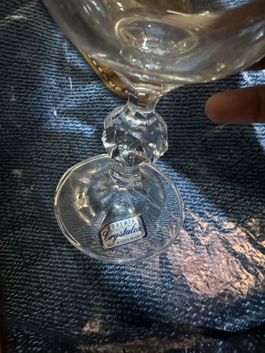 Бокалы богемская 4 штук