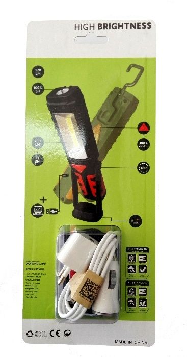 COB LED Работна акумулаторна лампа, 40177