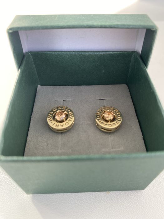 Золотые серьги BVLGARI