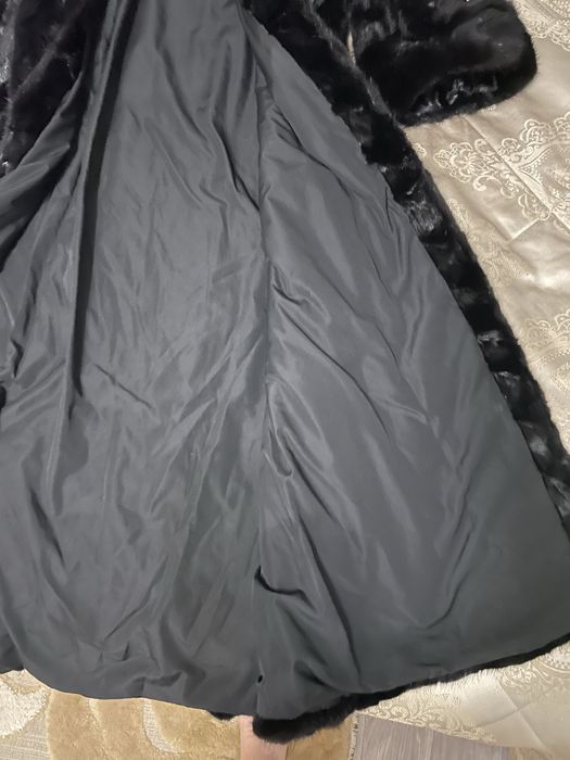 Норковая шуба очень теплая