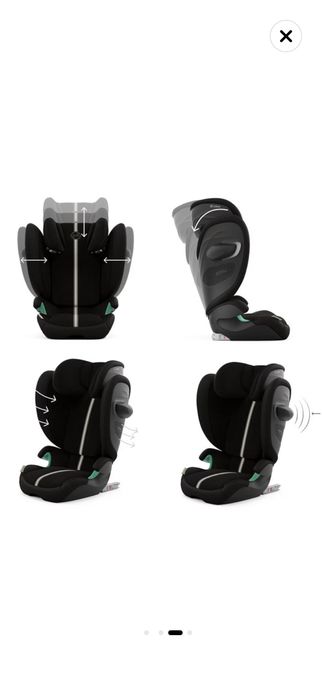 Cybex Scaun auto Solution G2 Plus Gold 100-150 cm - Moon Black