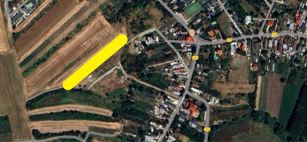 Schimb teren 3300 mp Sabareni cu apartament Bucuresti