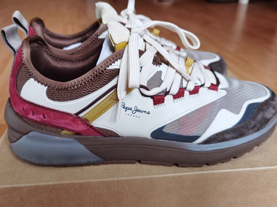 Sneakers Pepe Jeans premium, piele, NOI, 43