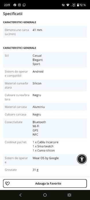 Ceas digital google pixel watch2  NOU